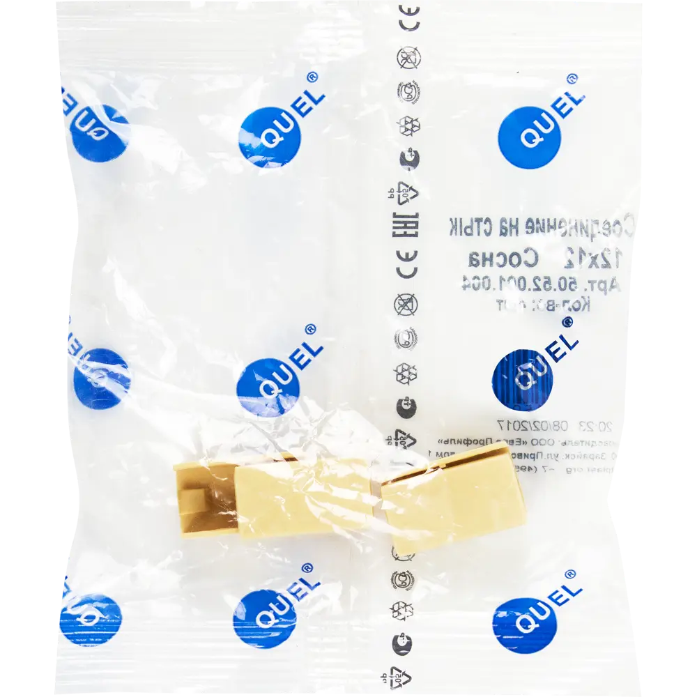 Соединение для кабель-канала Quel 12х12 мм цвет сосна 4 шт Santreyd STLM-2024401 - Вид №1