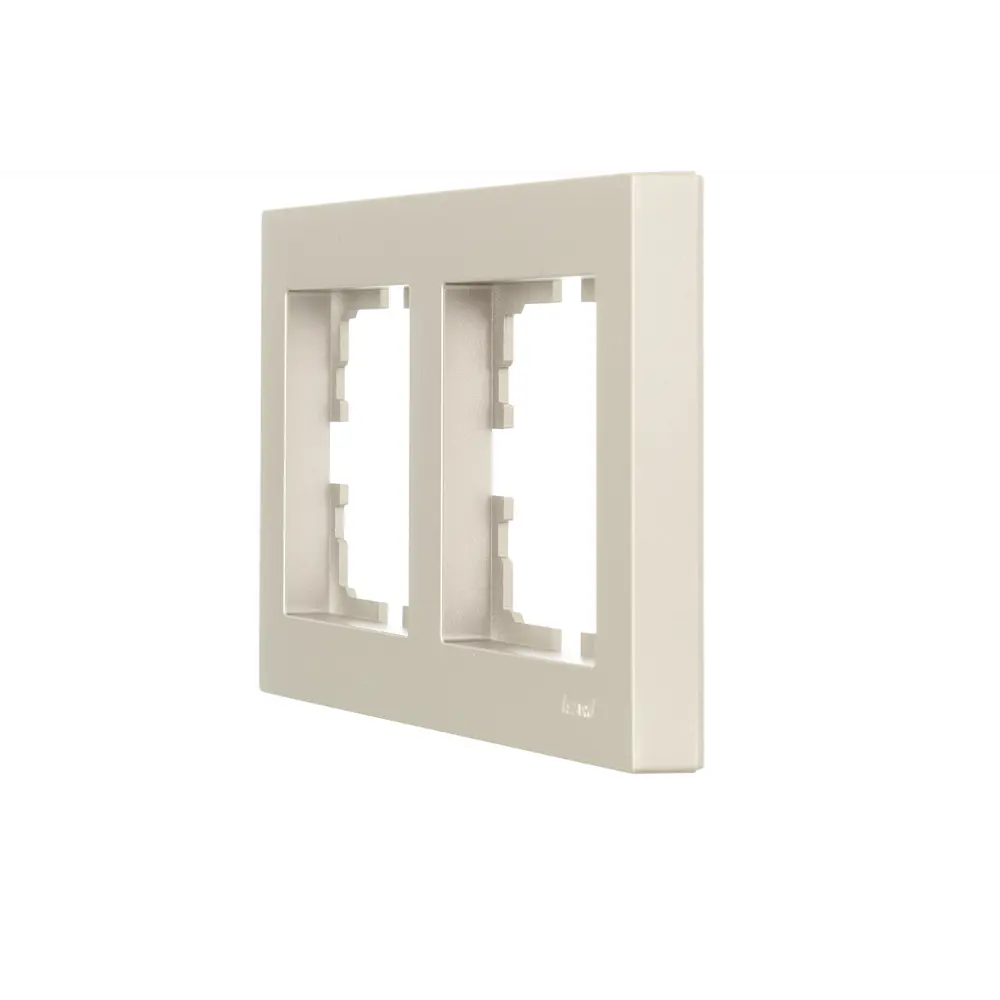 Рамка для розеток и выключателей Lezard Vesna 742-3700-147 2 поста цвет титан STLM-2023976 - Вид №2