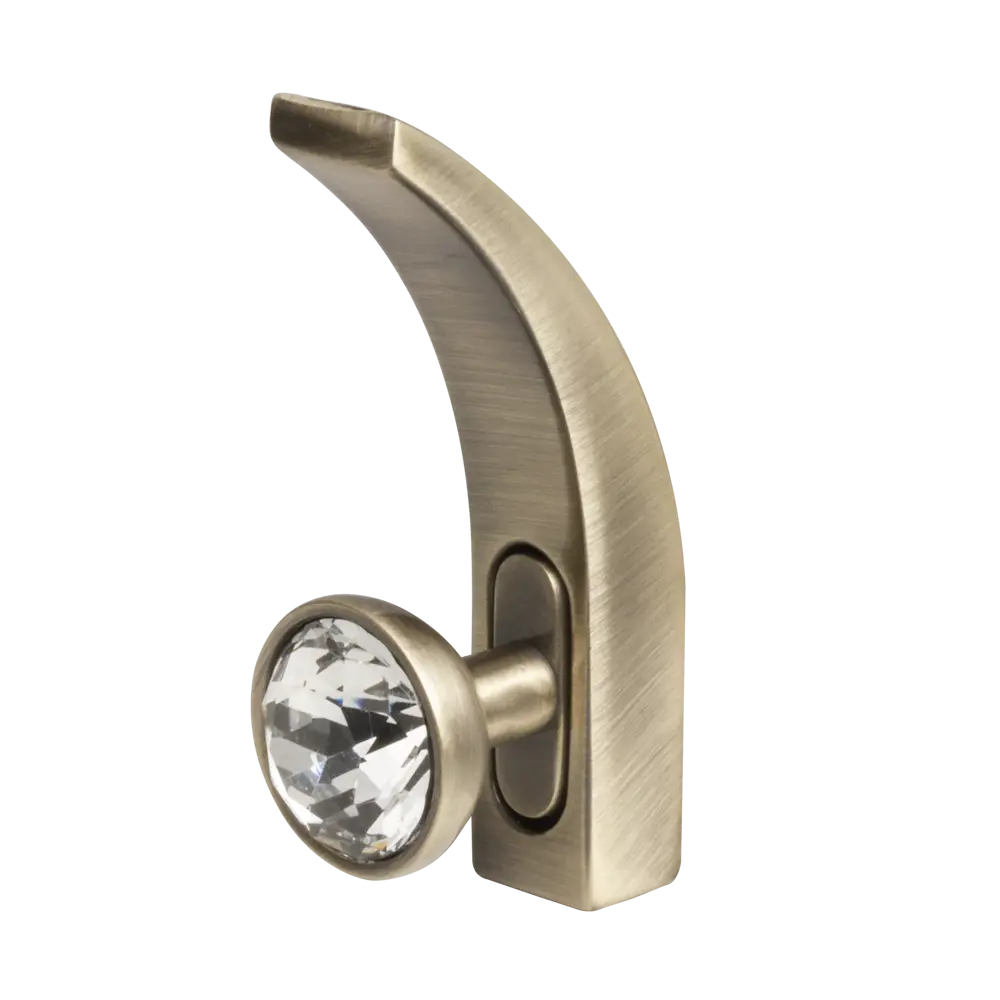 Крючок мебельный Ajax MB-LM/K-004 1.5x7.1x3.7 см цвет зеленая бронза STLM-2192687