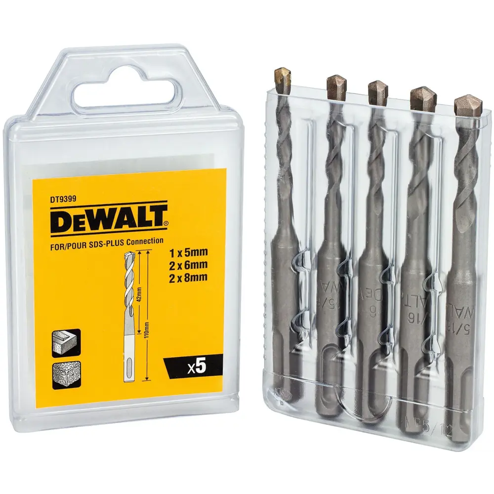 Набор буров по бетону SDS-plus Dewalt DT9399-QZ, 5 шт. 85688582 STLM-2010015 