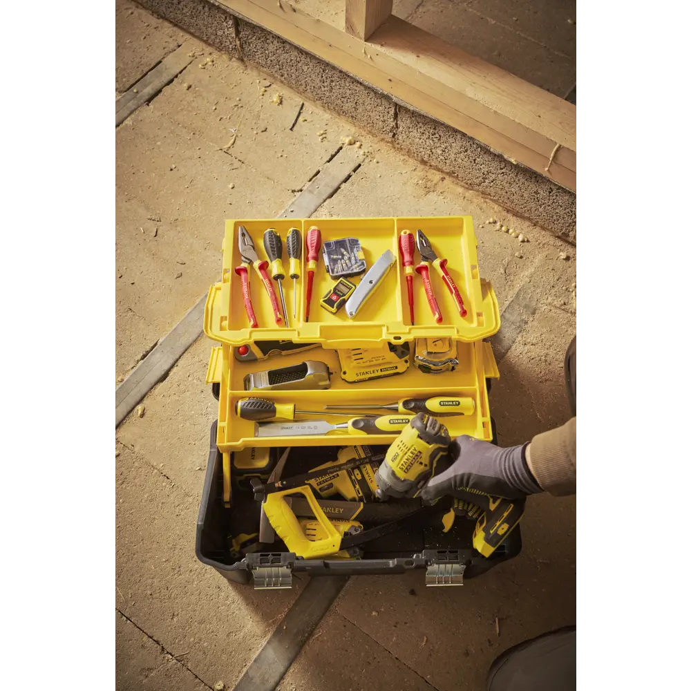 Ящик для инструментов Stanley Essential Cantilever 19" 280х250х480 мм, пластик STLM-2062883 - Вид №11
