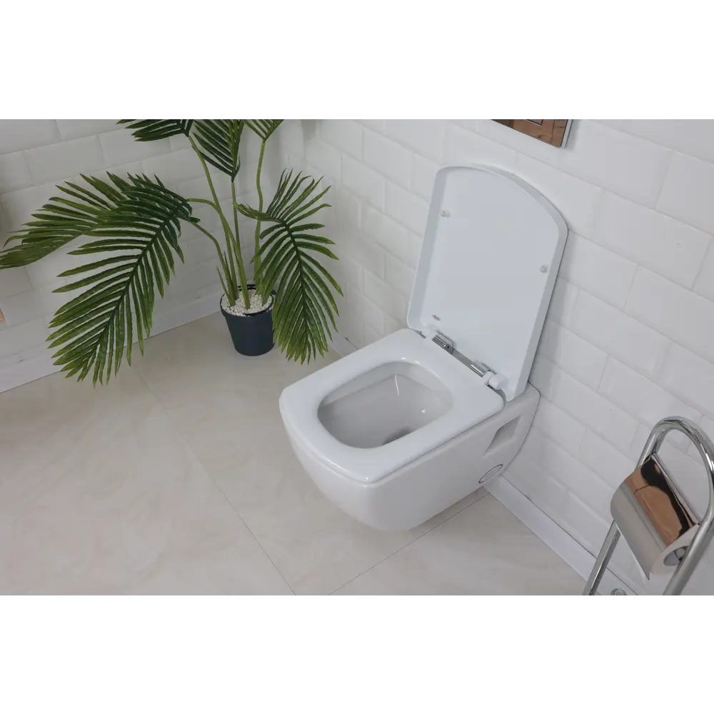 Комплект инсталляция с унитазом Creavit Tetra TP326-11CB00E-0000, с микролифтом, клавиша цвет хром STLM-2064023 - Вид №3