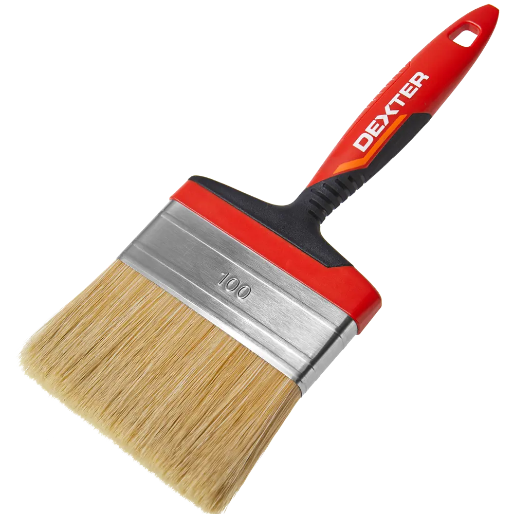 Кисть Dexter для алкидных красок 100 мм с эргономичной ручкой 82798219 STLM-0036043