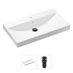 90760213 Раковина накладная 21520900 80см, с донным клапаном Bathroom Sink STLM-0371733 LAVINIA BOHO