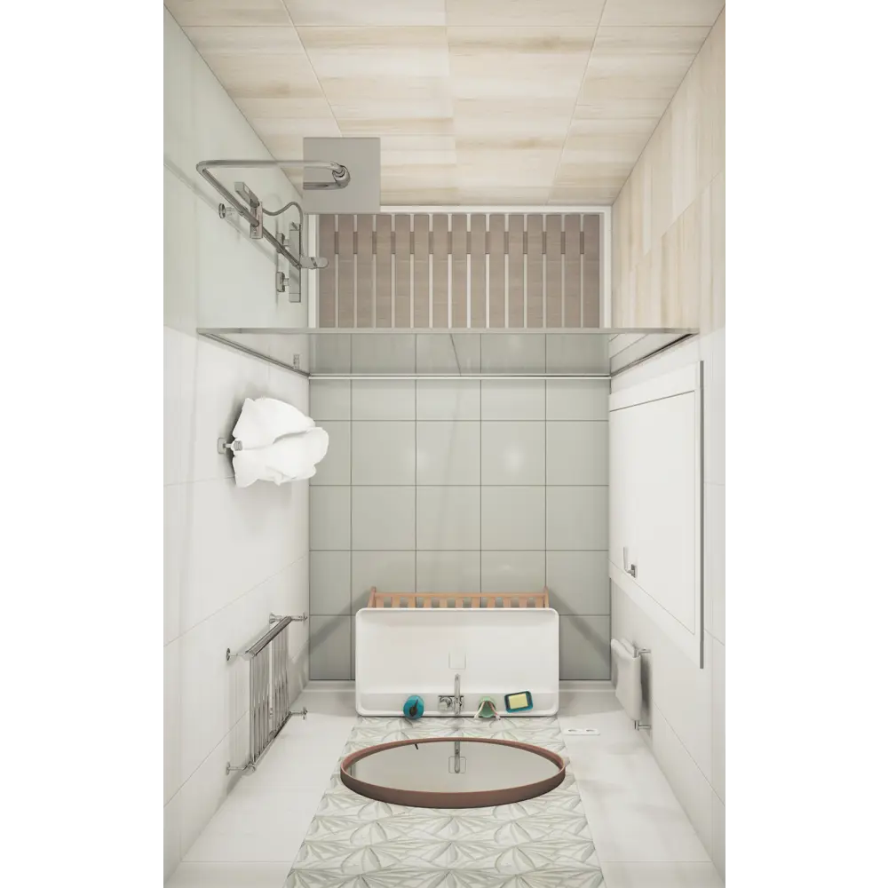 Декор LB Ceramics Моана Бамбук 19.8x39.8 см 1.58 м² цвет белый/зелёный STLM-2078532 - Вид №6