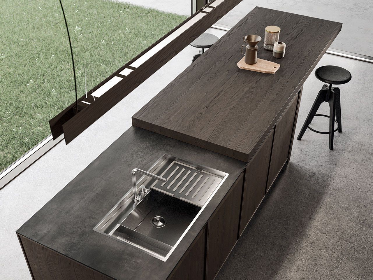 Встроенная кухня с островом Arrital Ak_07 ARCH-00029040 - Вид №4