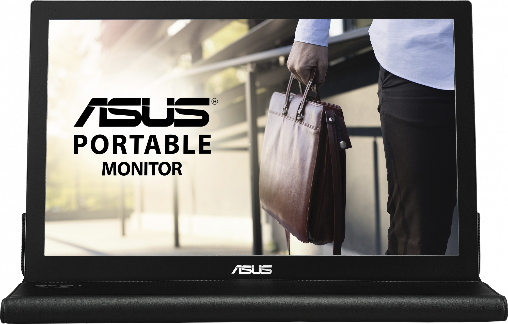 90LM00I0-B01170 mb168b 15.6" wide led hd portable usb-powered monitor, 16:9, 1366 x 768 , 11ms, 200 cd/m2 , 500 :1, 90°(h), 65°(v), usb 3.0, smart case, single usb 3.0 cable for power and data transmission, silver black ASUS Santreyd 