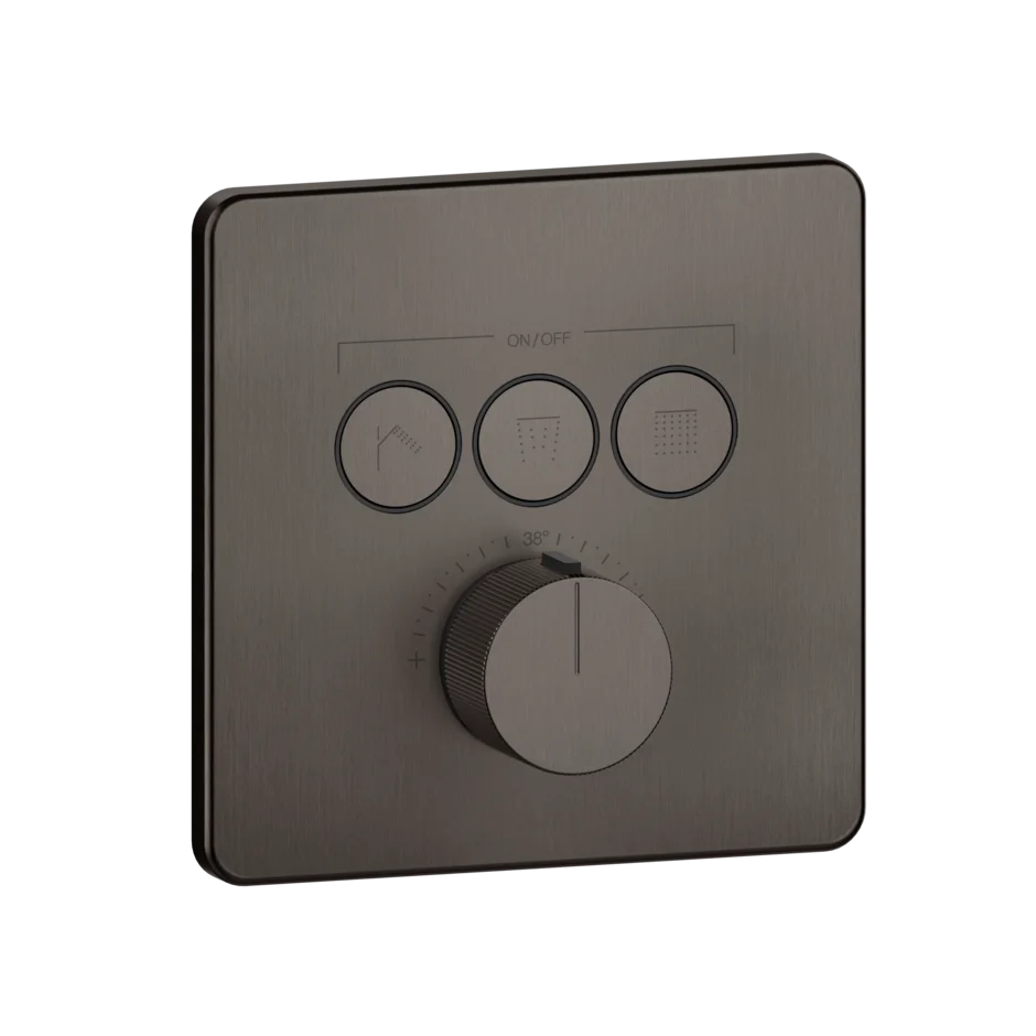 Смеситель для душа 38719 707 Gessi Hi-fi ЧЕРНЫЙ МЕТАЛЛ BR. PVD 38719707