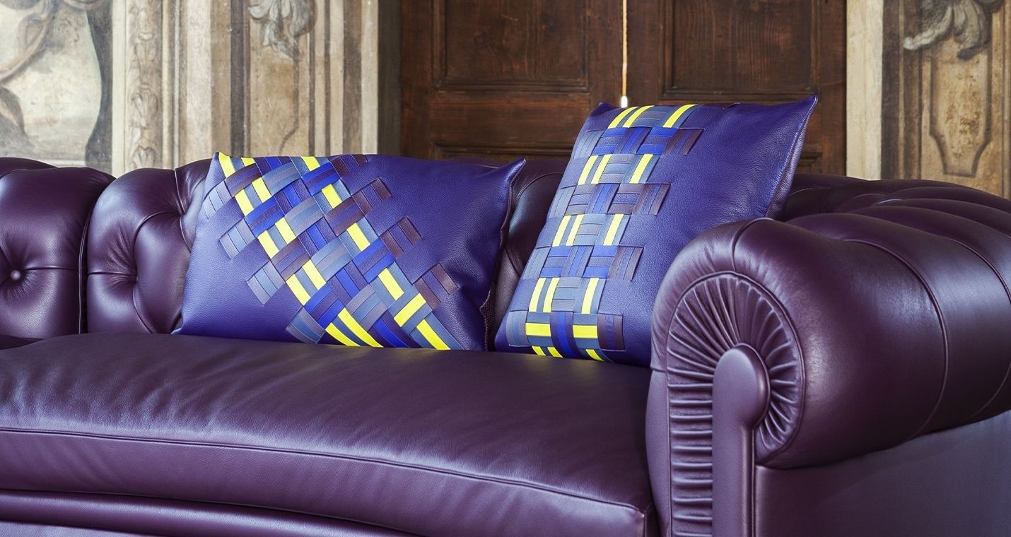 Кожаная квадратная подушка Poltrona Frau коллекция-мебель и аксессуары ARCH-00103126 - Вид №14