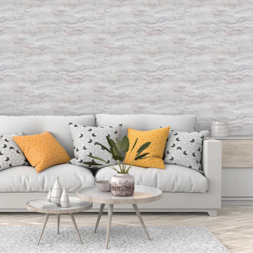 Обои флизелиновые Victoria Stenova Travertino серые 1.06 м 989407 STLM-2005394 - Вид №2