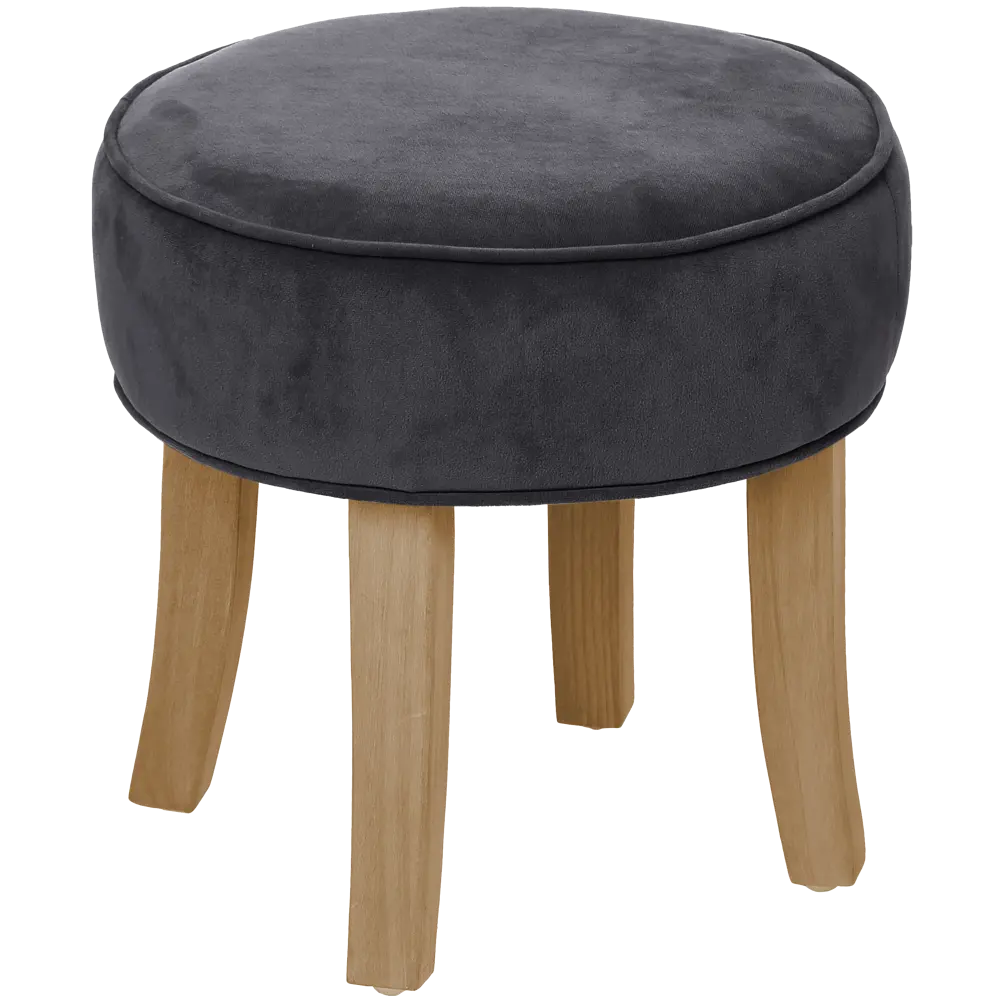 Табурет с мягкой обивкой цвет серый Atmosphera STLM-2051357