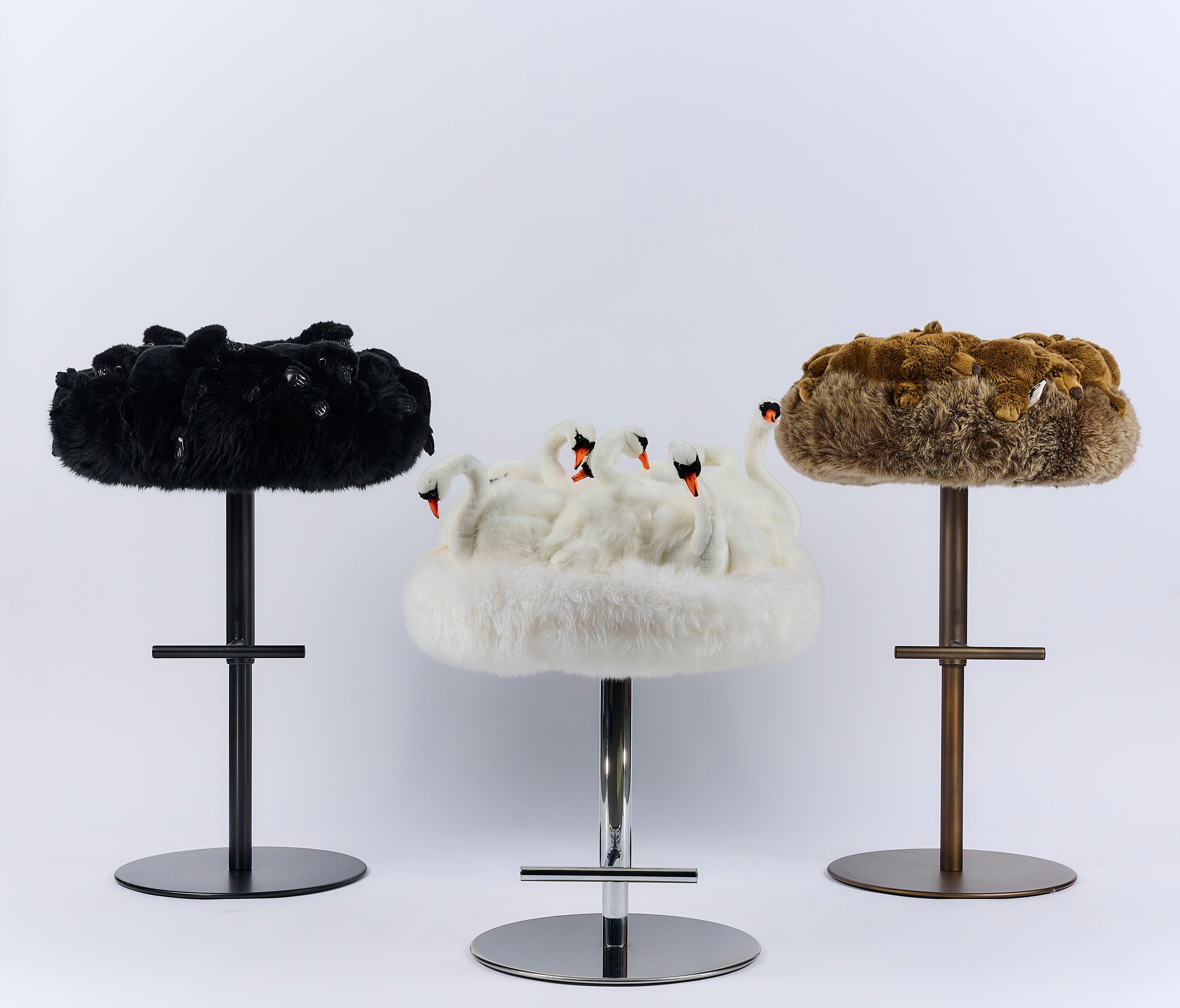 Регулируемая высота полиэстер мягкий стул APCOLLECTION Swan ARCH-00064991 - Вид №2