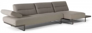 Natuzzi Модульный диван с шезлонгом и полкой для журналов