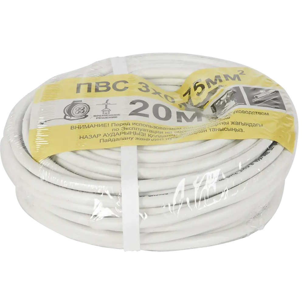 Партнер-Электро ПВС 3×0,75 белый — гибкий провод для электроинструментов и бытовой техники 82379912 STLM-0025923 - Вид №2