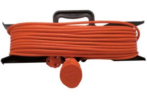 15540116 Удлинитель-шнур на рамке 1 гнездо ПВС 3х0,75 с/з оранжевый Шу/Р40м-10А 70.50.04.01.04 T-Plast