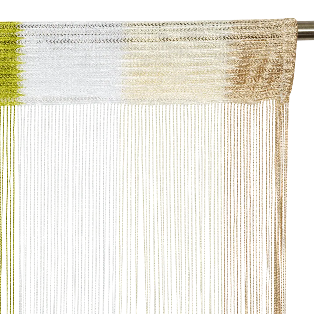 Штора нитяная Inspire, 150х280 см, цвет экрю/золотой/шоколадный/зелёный 82046028 STLM-2007216  - Вид №3