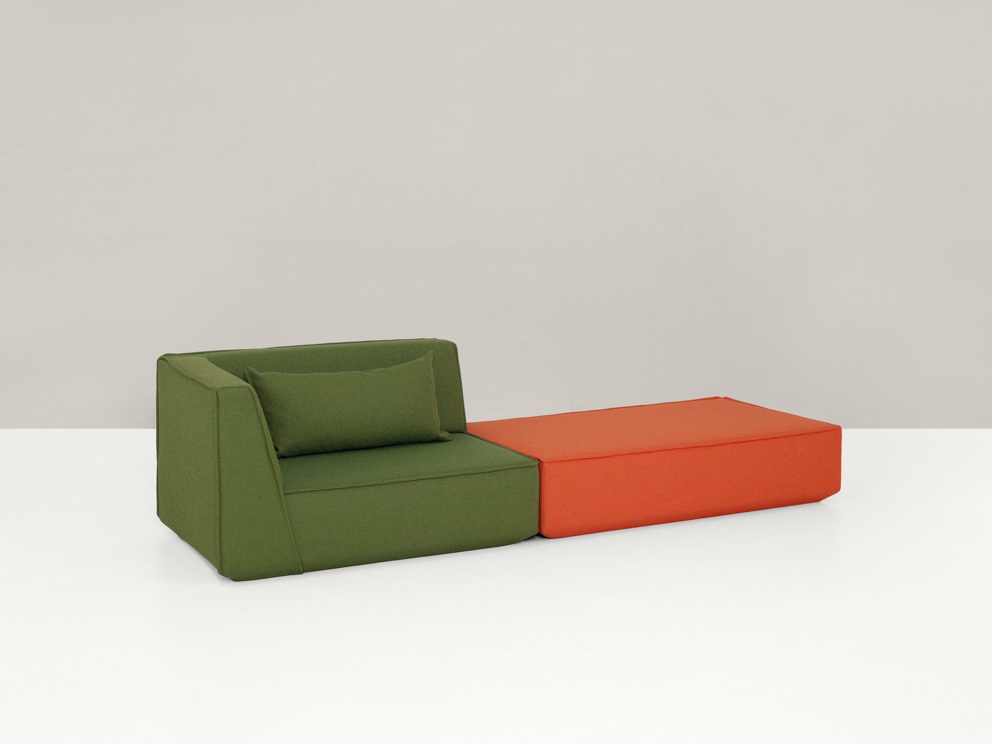 Модульный прямоугольный пуф из ткани Cubit by Mymito ARCH-00027759 - Вид №7