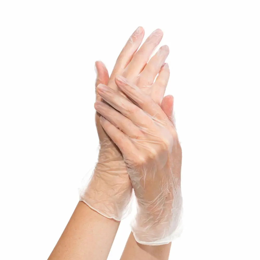 Перчатки виниловые одноразовые B&B bright.balanced PerL50 размер 9/L, 50 пар STLM-2100665 - Вид №1