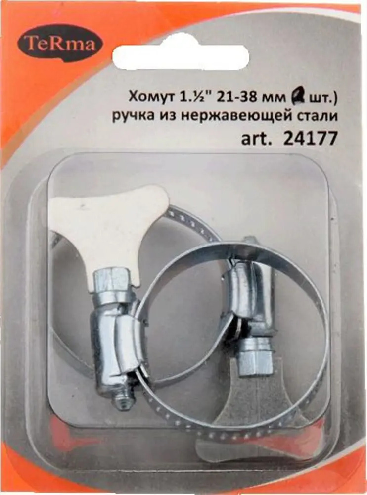 90304316 Хомут TeRma 1.1/4" 18-32 мм ручка 2 шт STLM-1113341