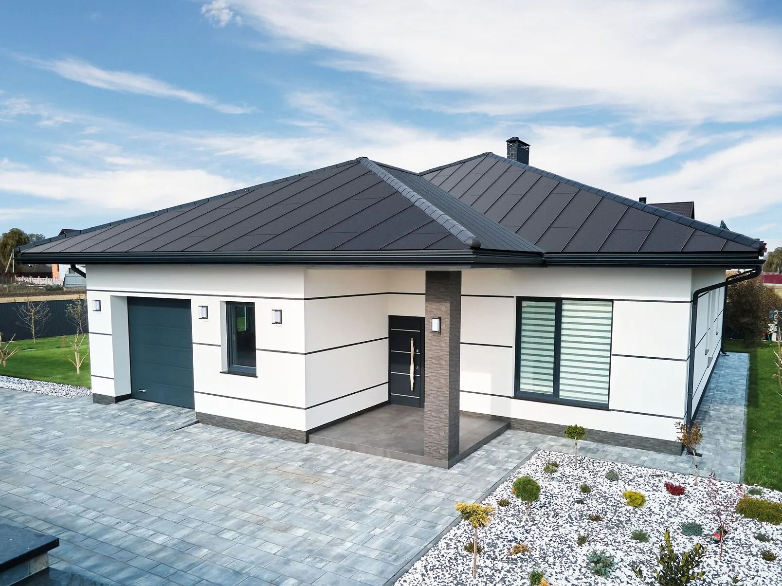 Модульная металлическая кровельная плита FIBROTUBI FIBROGRAF ARCH-00097523