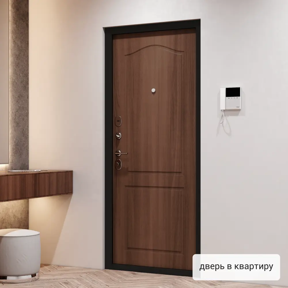 Дверь металлическая Гарант, 960 мм, левая, цвет антик орех TOREX STLM-2099321 - Вид №12