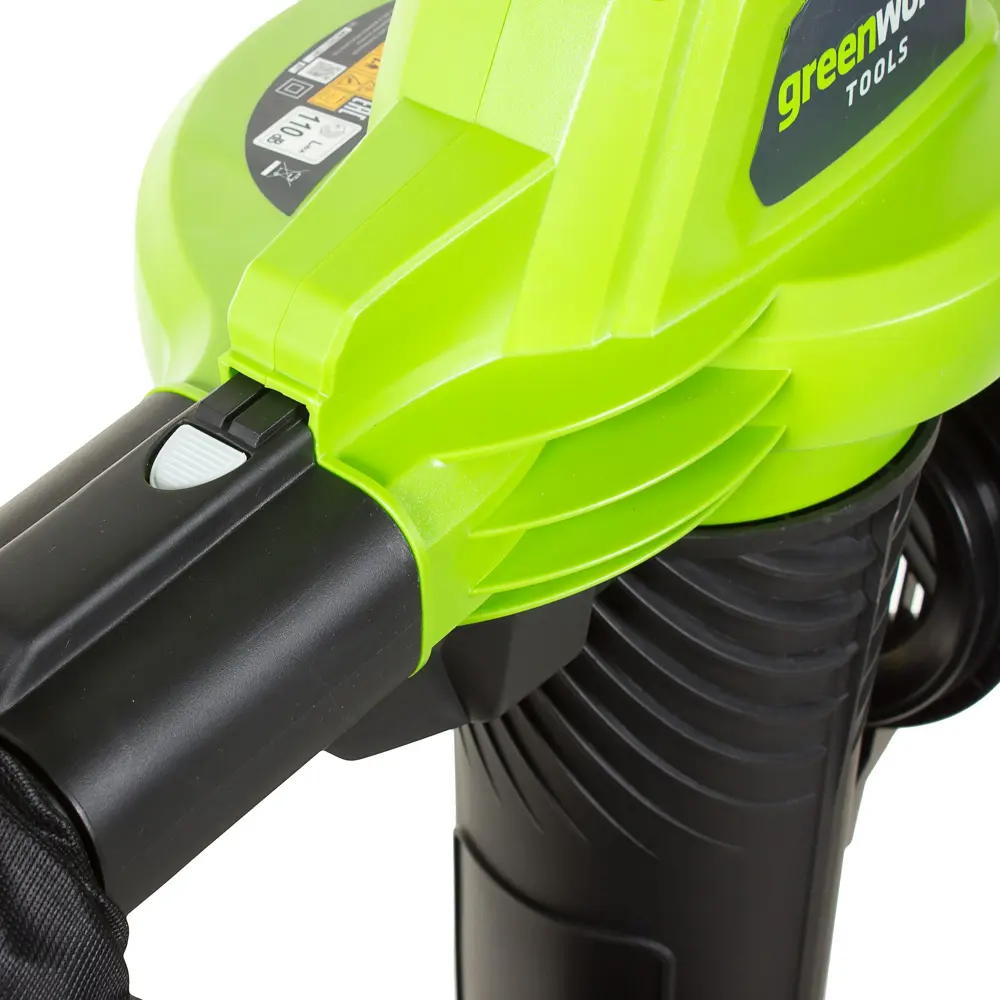 Пылесос-воздуходувка садовый электрический Greenworks 2800 Вт STLM-2076848 - Вид №4