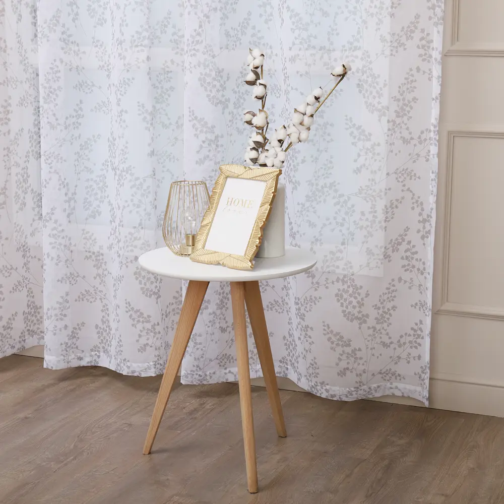 AMORE MIO Тюль Фрейя серый 300x260 см с растительным орнаментом 89400784 STLM-1566847 - Вид №8