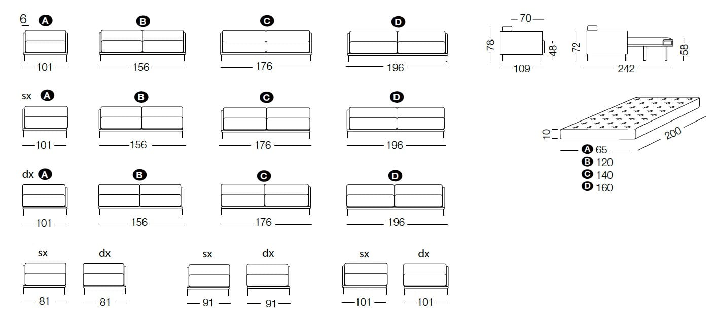 Раскладной диван Milano Bedding Marsalis ARCH-00014345 - Вид №7