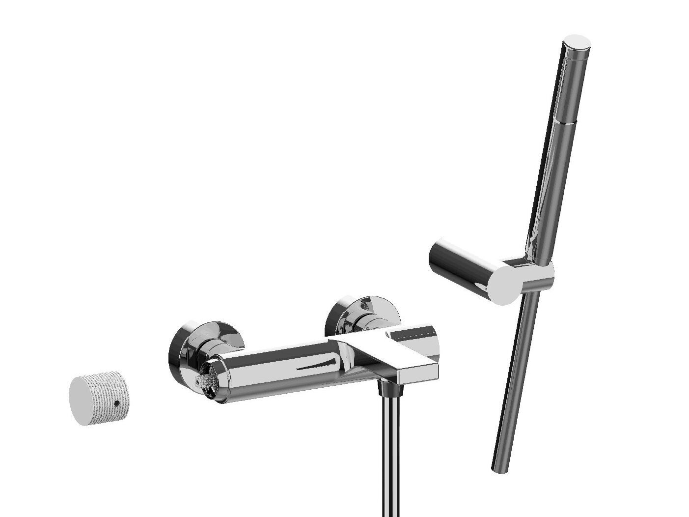 Настенный смеситель для ванны с ручным душем Rubinetterie Frattini Gaia S ARCH-00049098