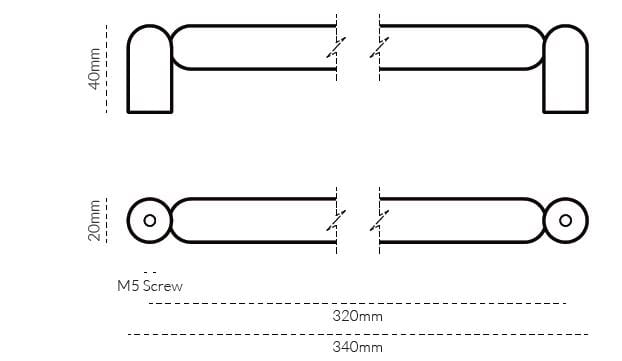 Латунная мебельная ручка Lo & Co Interiors Tubby ARCH-00088327 - Вид №6