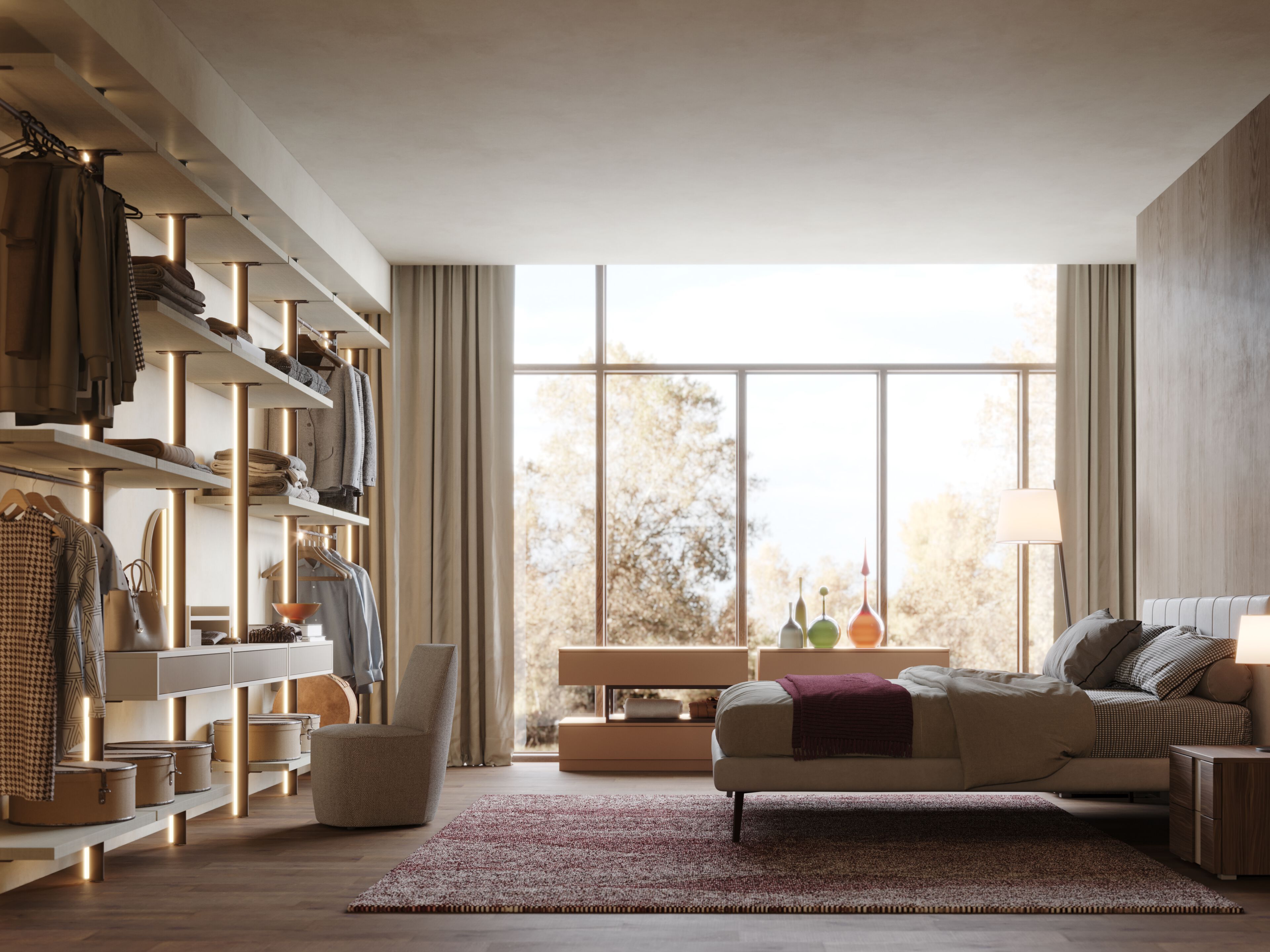 Встроенные гардеробные Giessegi богини красоты ARCH-00130610