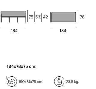 3-местный ТИК садовый диван Pilma Danout ARCH-00150560 - Вид №4