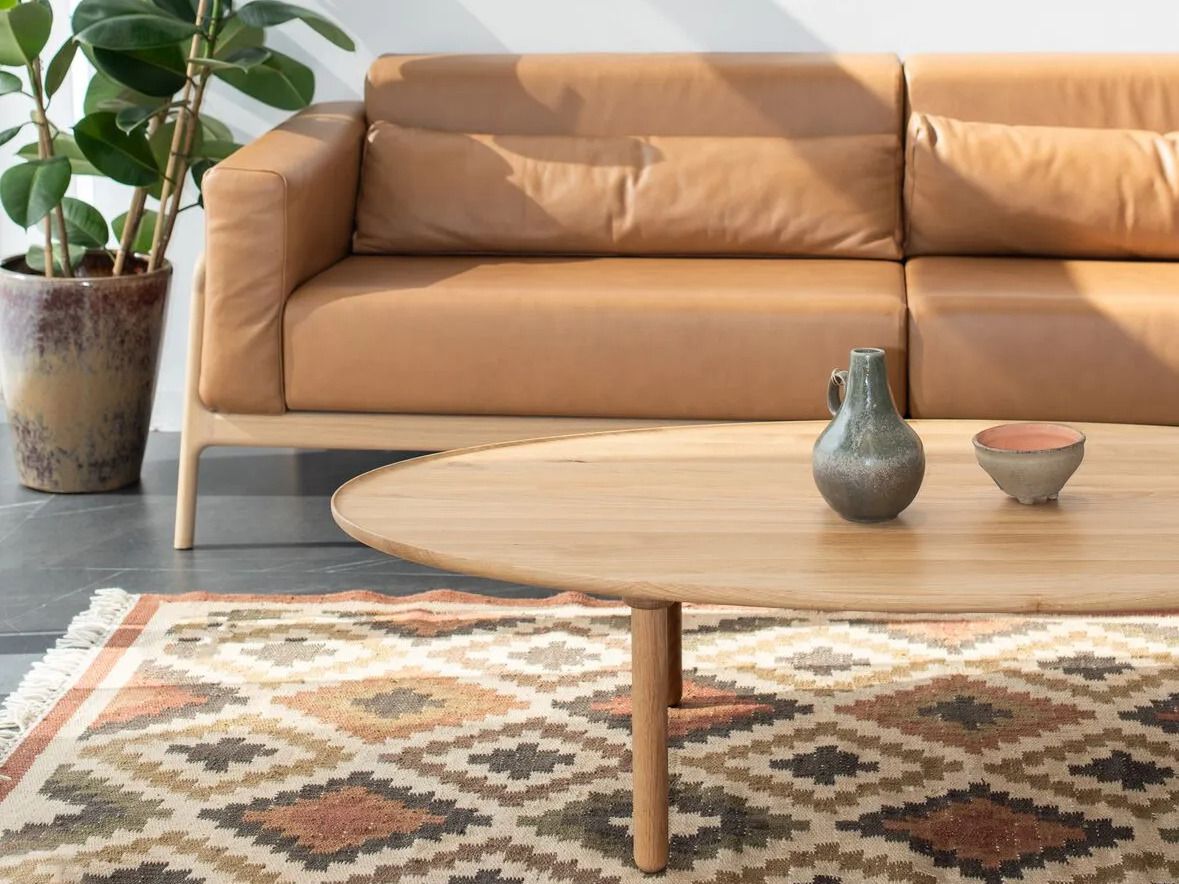 Овальный журнальный столик из дуба Gazzda Mu ARCH-00151248 - Вид №3