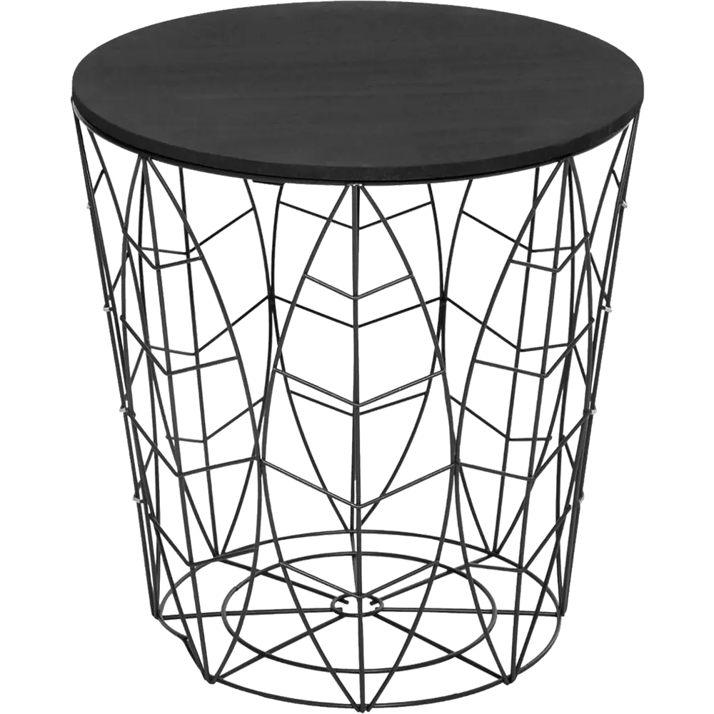 Столик журнальный Kumi 39х41 см чёрный Atmosphera STLM-2203349