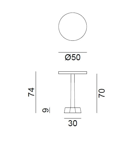Круглый чугунный журнальный столик Gervasoni латунь ARCH-00082307 - Вид №22