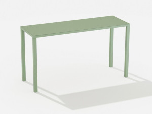 Высокий прямоугольный алюминиевый стол