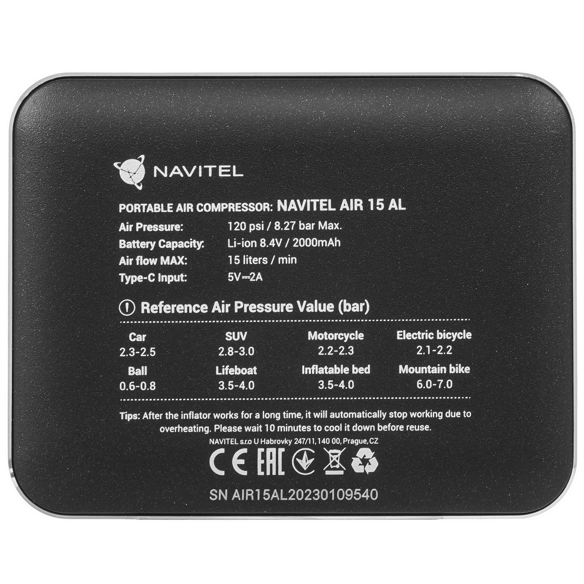 9032840 Компрессор Navitel AIR 15 AL STDN-0112867 - Вид №5