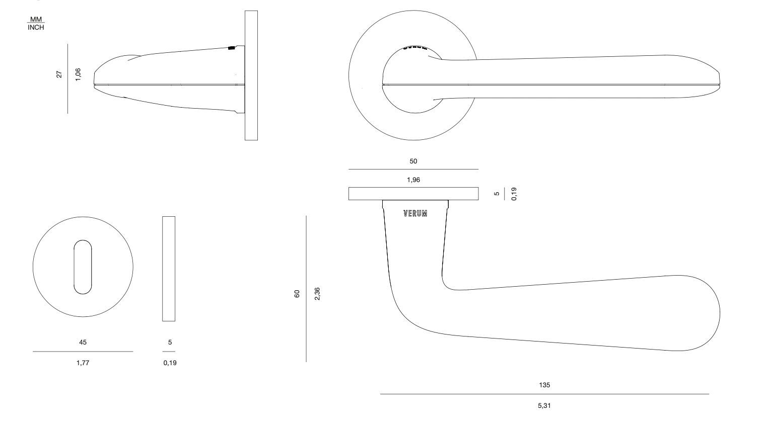 Переработанная пластиковая ручка VERUM Snapp ARCH-00146011 - Вид №6