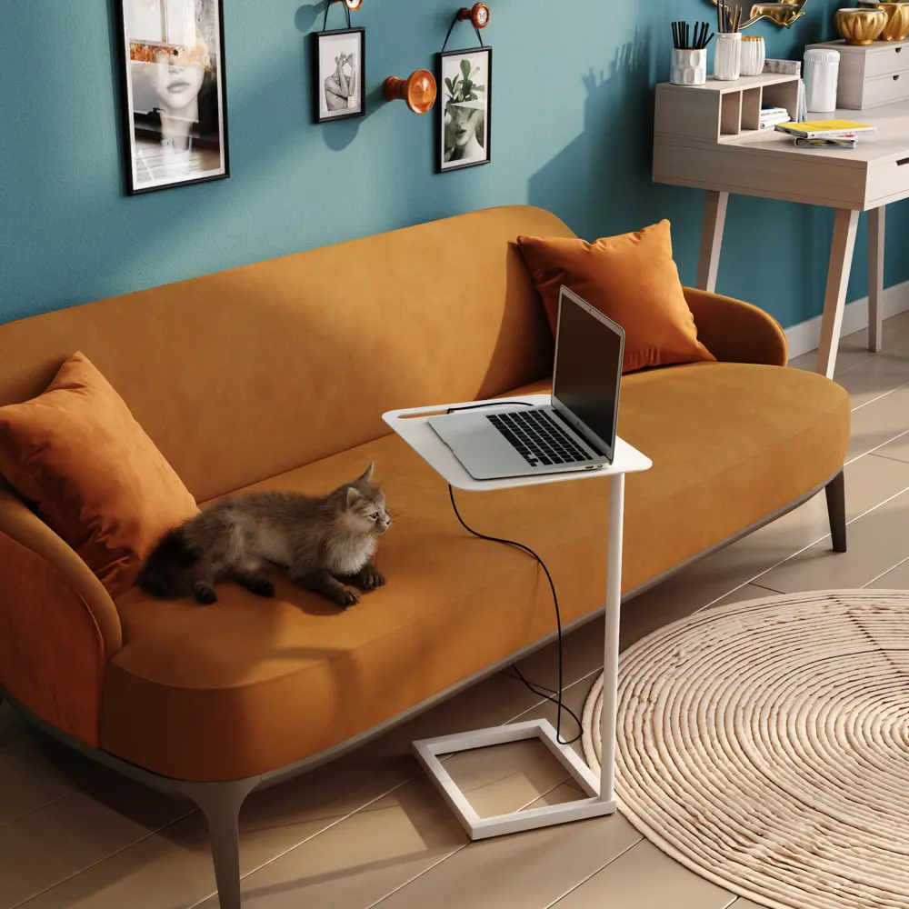 Журнальный столик Sheffilton прямоугольный 40x32 см белый STLM-2128575 - Вид №2