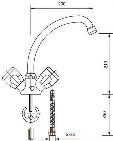 140-0135-00 Смеситель Mofem Evrosztar Santreyd  - Вид №1