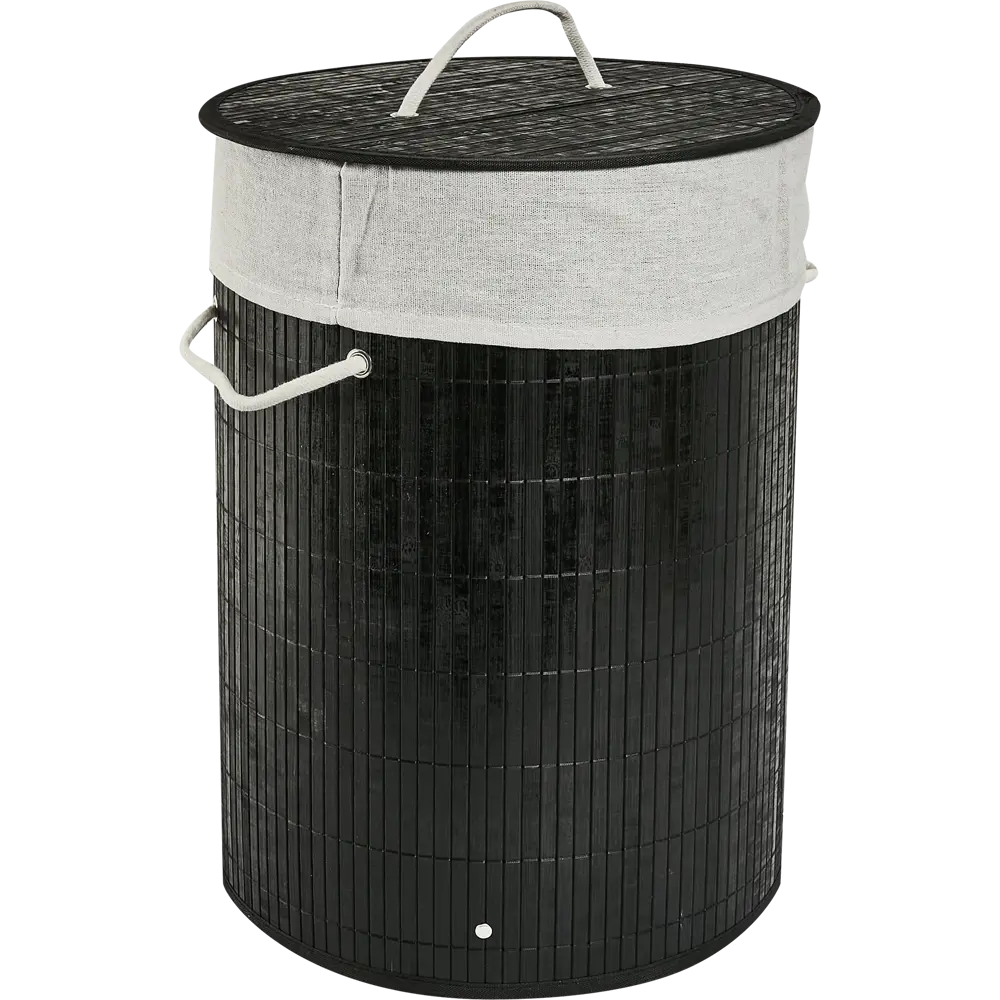 Корзина для белья Vidage Sepet 48 л бамбук цвет черный STLM-2174865
