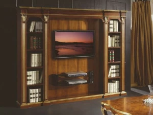 SCAPPINI & C Деревянная тумба под ТВ с книжным шкафом 35th anniversary 2007