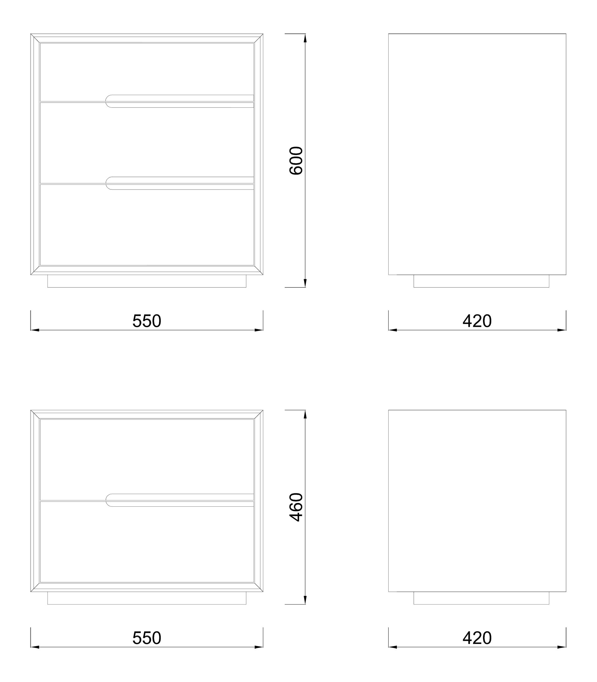 Деревянная тумбочка с ящиками WUDA ARCH-00118319 - Вид №2
