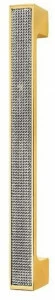 LINEA CALI' Ручка из хромированной латуни с кристаллами Swarovski® Zen mesh
