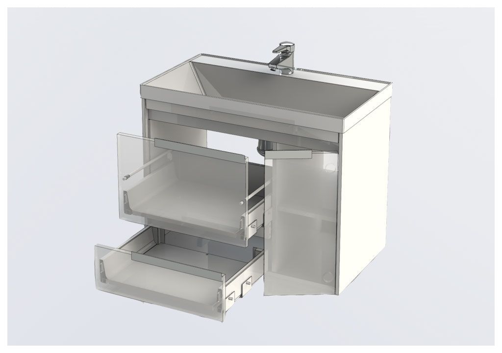 Тумба под раковину Aquanet Тиволи 80 белый sun-id-275447 - Вид №6