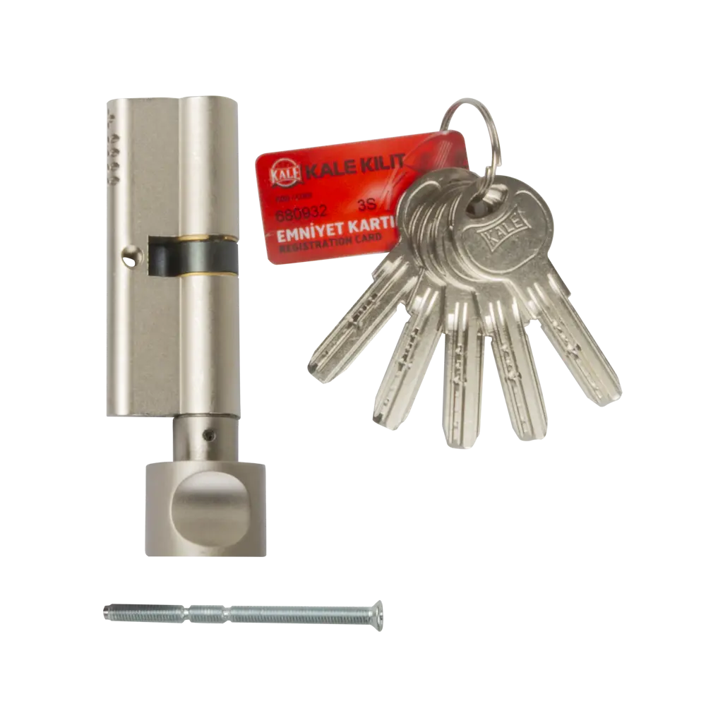 Цилиндр дверной Kale Kilit 164 OBS с вертушкой и ключом 84240421 STLM-0047419 - Вид №2