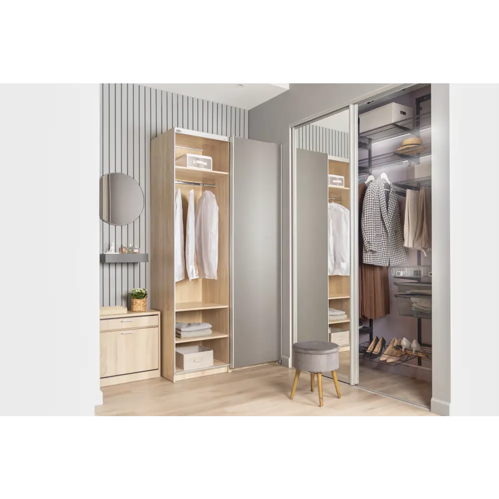 Каркас закрытой обувницы 63x62x30 см ЛДСП цвет дуб сонома Santreyd STLM-2211890 - Вид №7