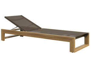 Садовая кровать с откидной спинкой из тикового дерева