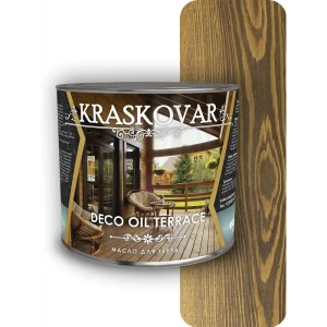 Масло для террас Kraskovar Deco Oil Terrace матовое цвет орех 2.2 л