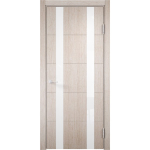 Дверь межкомнатная Турин (06) остекленная полипропилен цвет дуб бежевый вералинга 200 x 60 см CASAPORTE